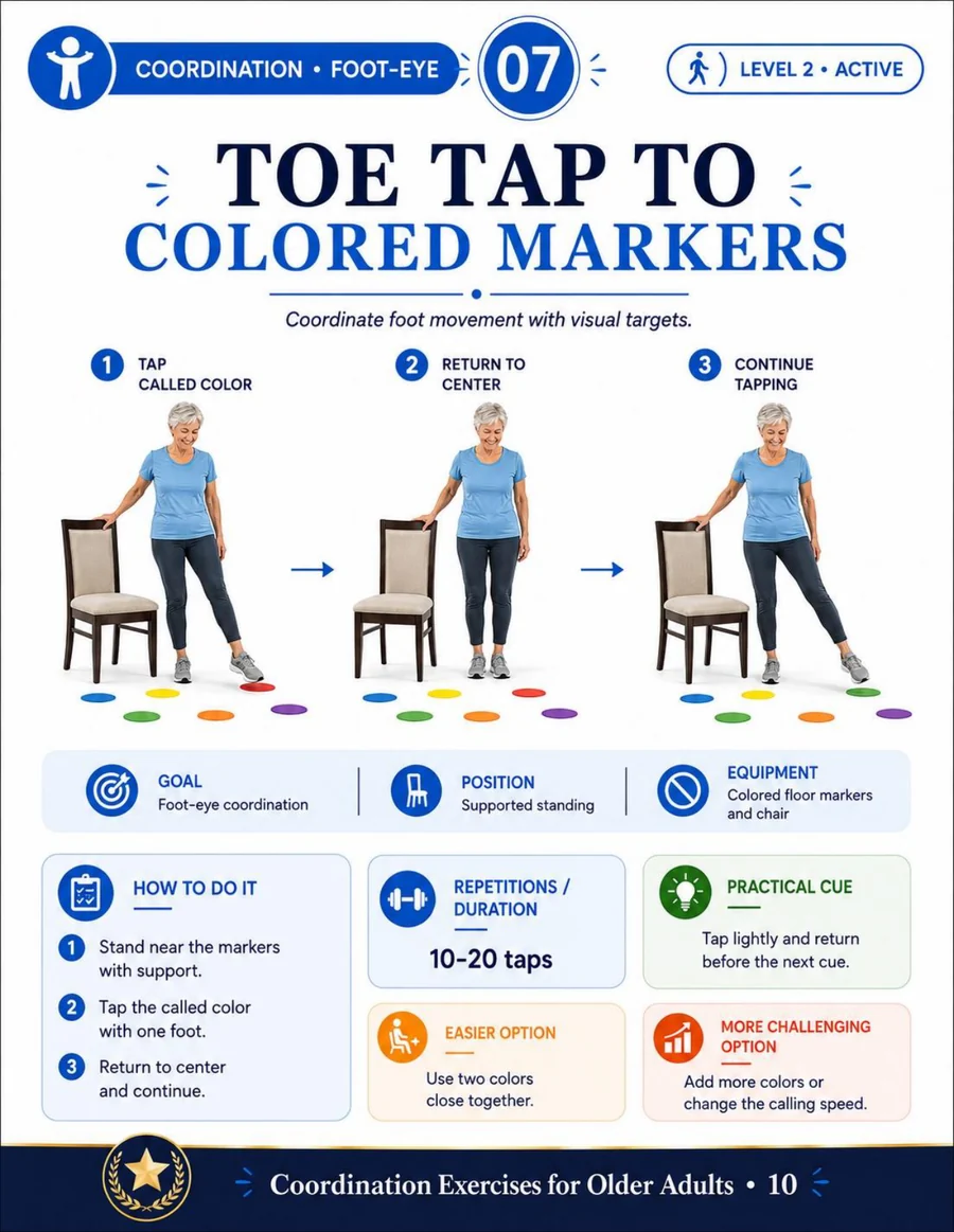 Inside the kit: toe tap coordination page