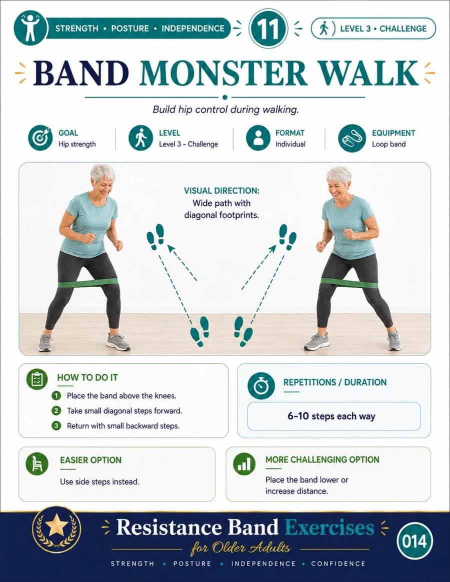 Resistance band exercise page